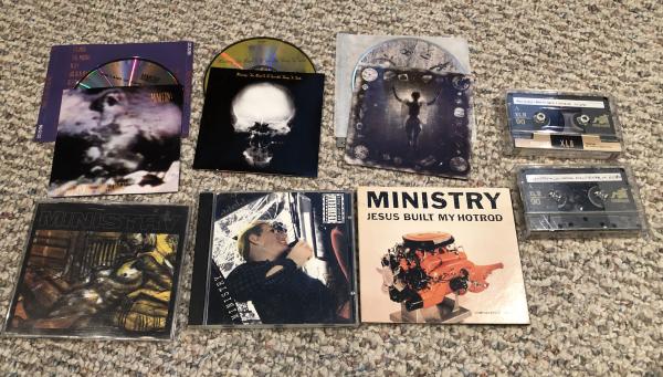 Ministry cds & tapes & poster