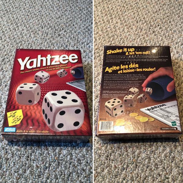 NIB Yahtzee game